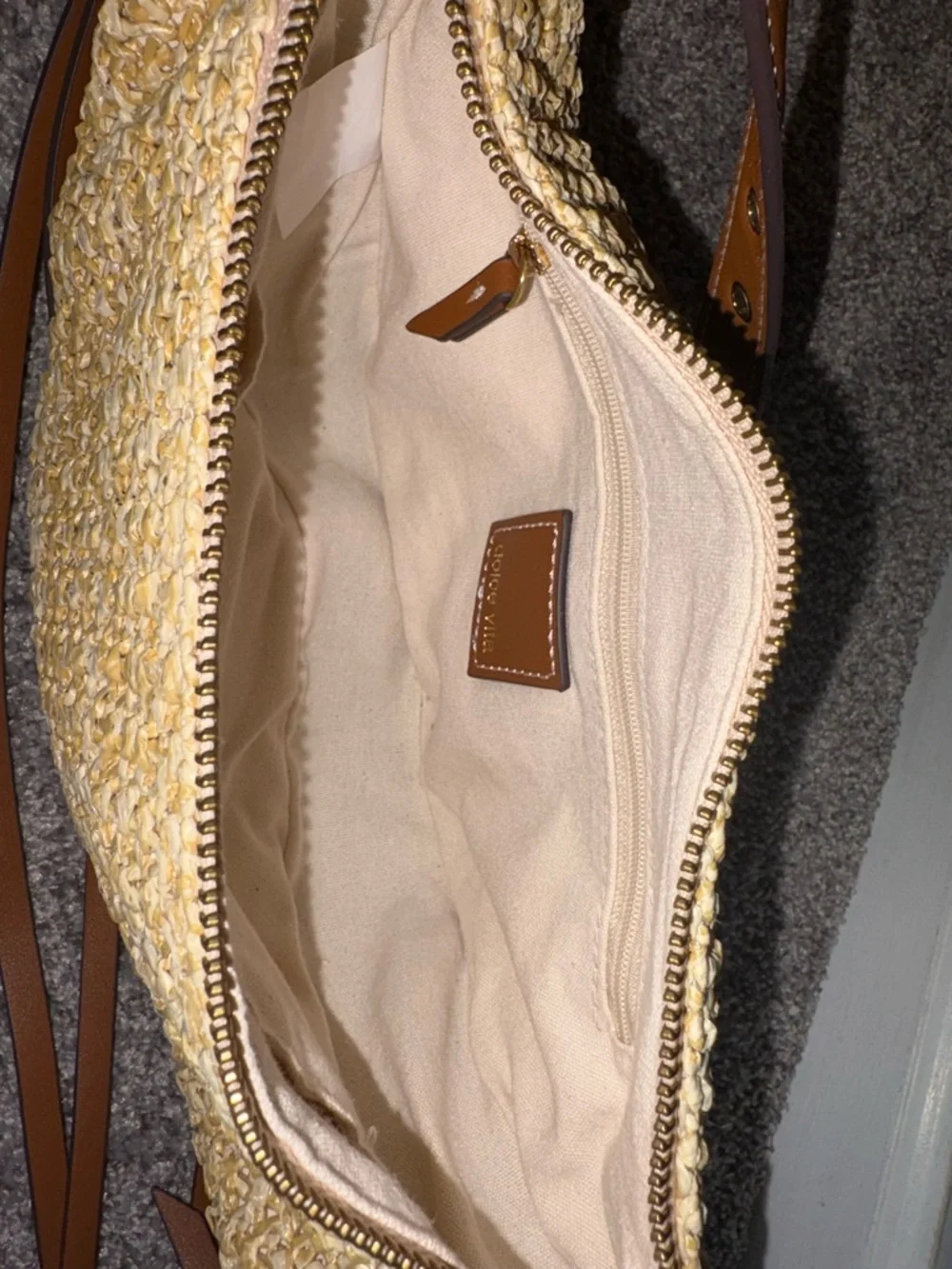 Dolce Vita Monaco Raffia Hobo handbag - Picture 4 of 4
